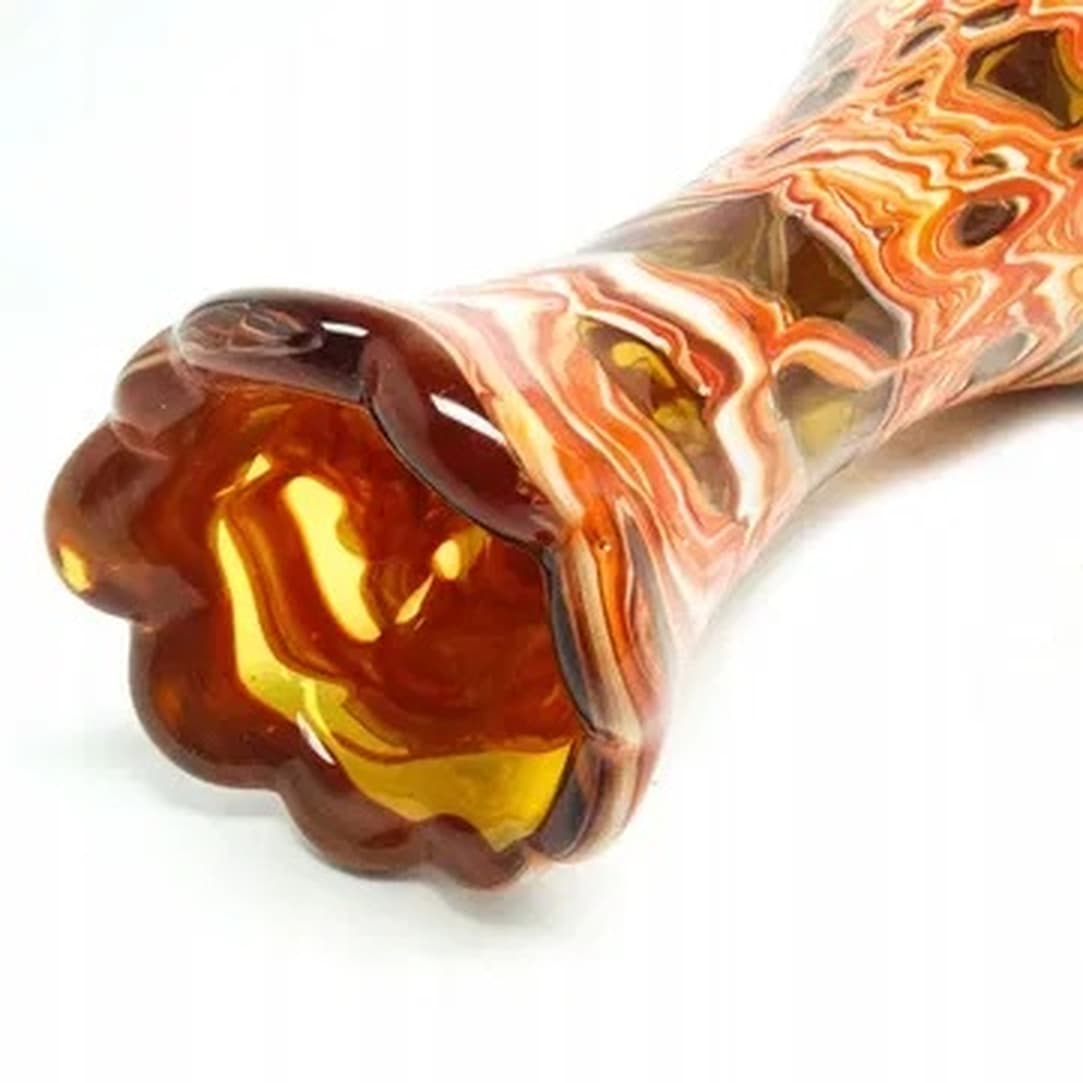 Wazon Mid-century modern, szkło sodowe, proj. J.S. Drost, Ząbkowice, Polska, lata 70. - 175215