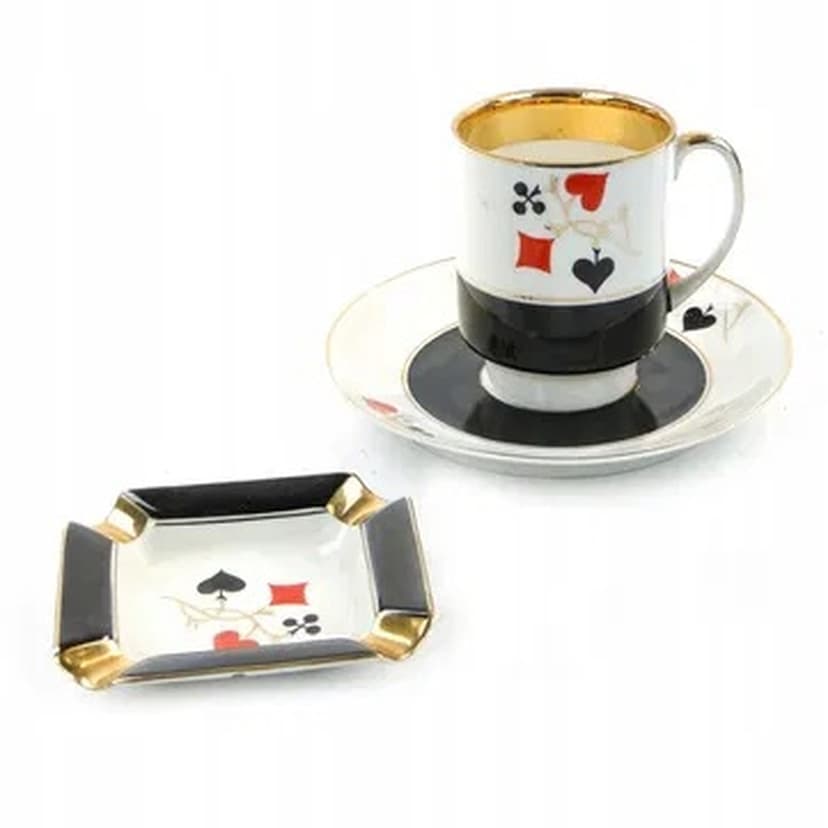 Filiżanka Joanna, mid-century modern, porcelana, Ćmielów, Polska, lata 70.