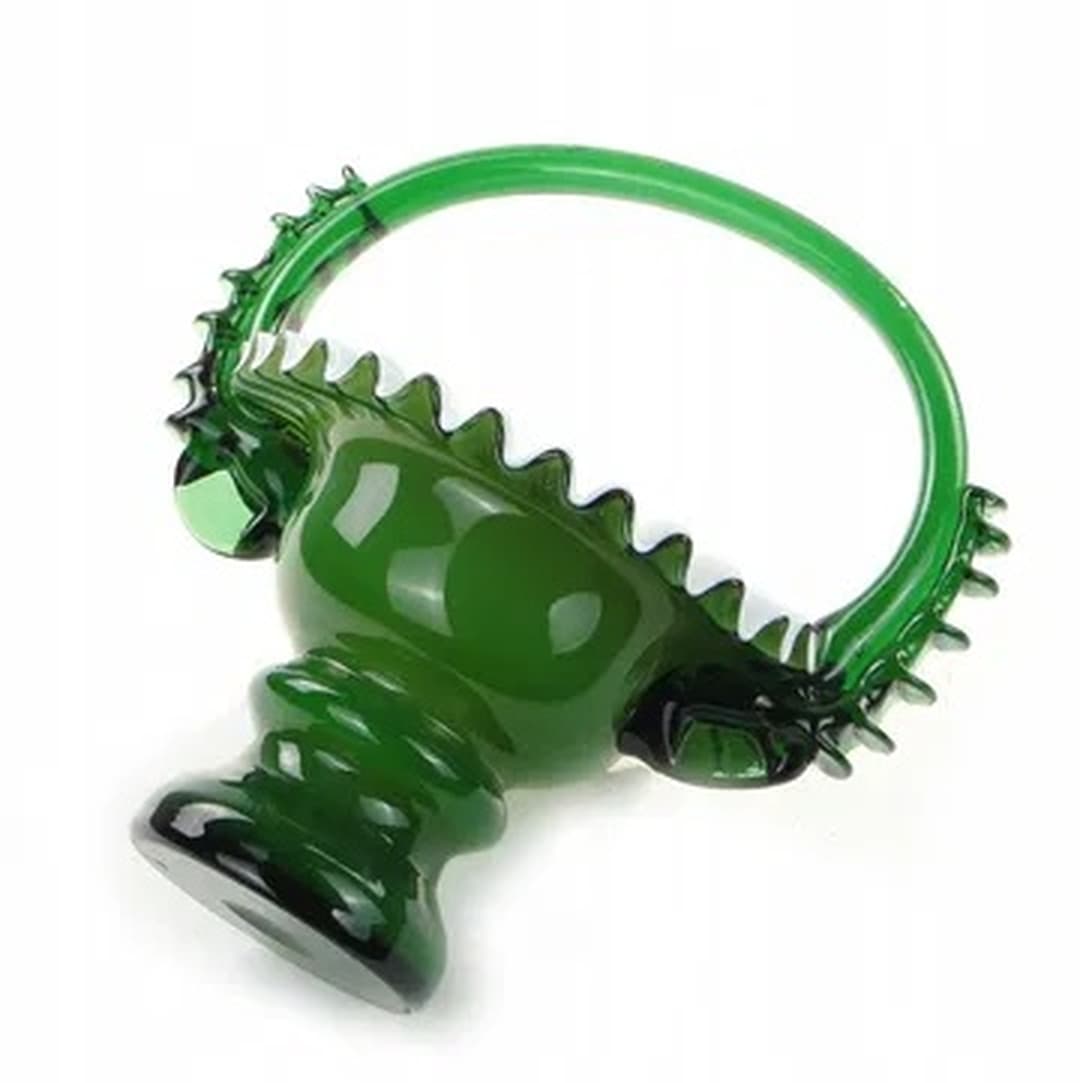 Wazon z falbaną, mid-century modern, szkło, proj. L. Fiedorowicz, Polska, lata 70. - 175453