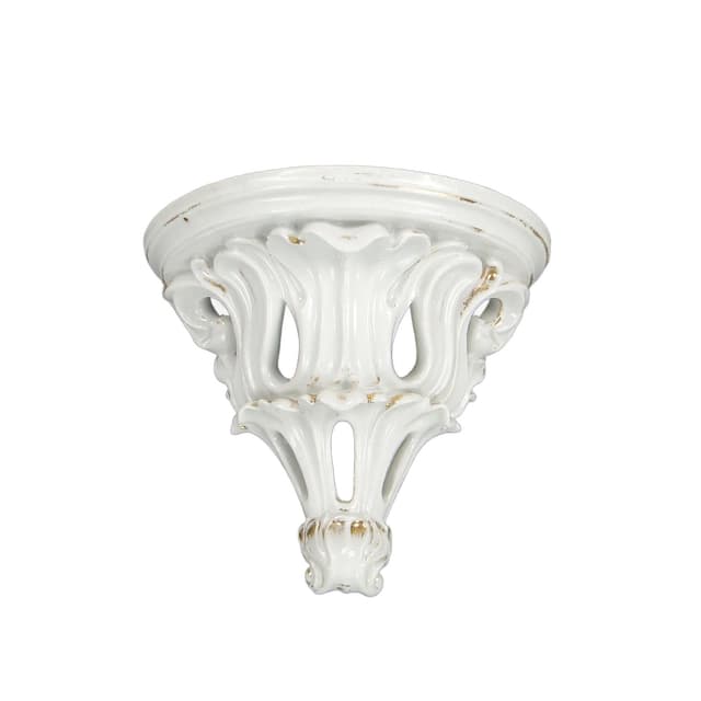 Konsola ścienna, rococo, porcelana ivory white, Austria, XIX w. - WYMIARY