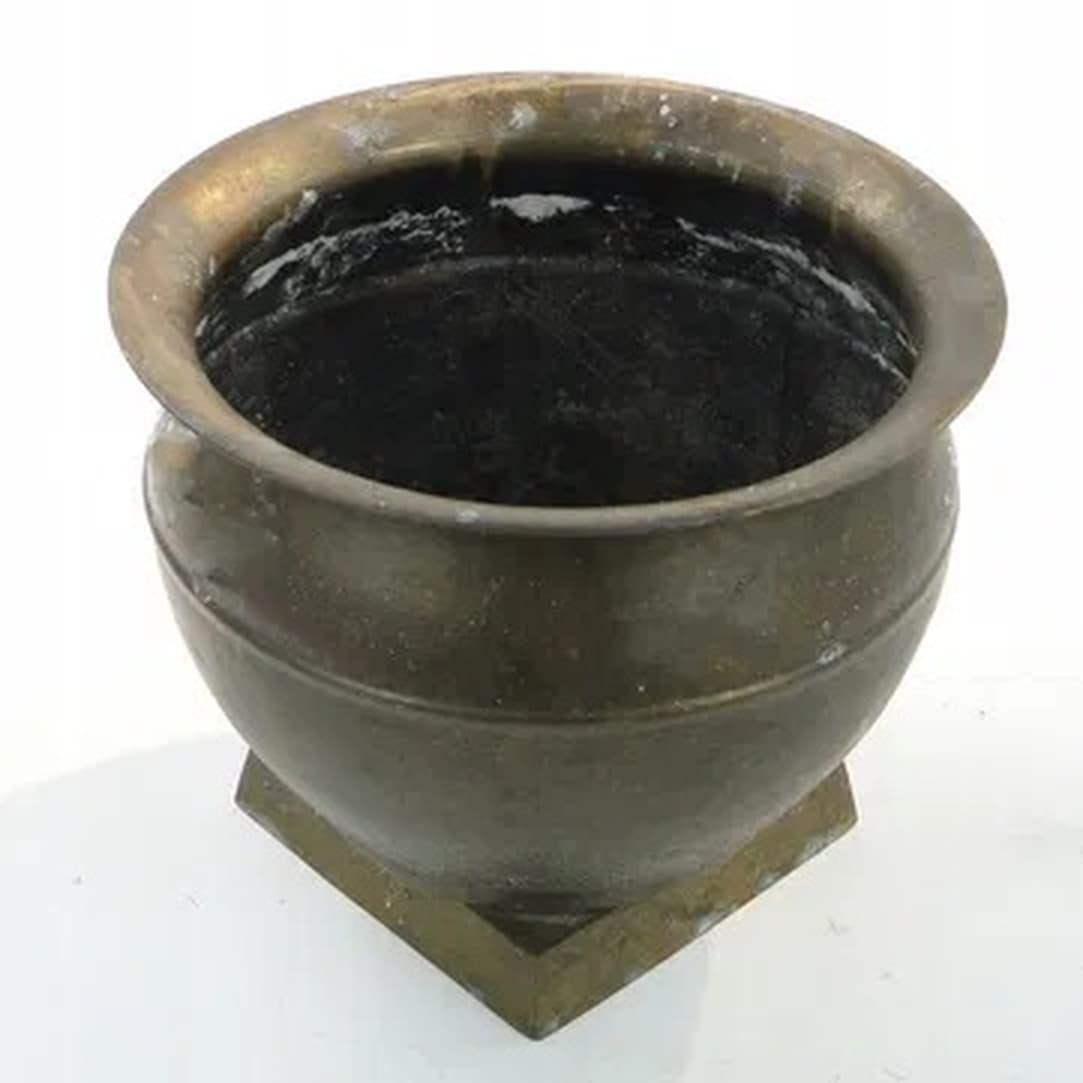 Osłonka na doniczkę Art Deco, cyna, Polska, lata 70. - 175533