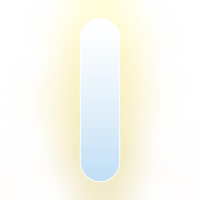 Oval mirror Tiny Border Pastille 140x60 cm, white, warm light, Baltica - DIMENSION