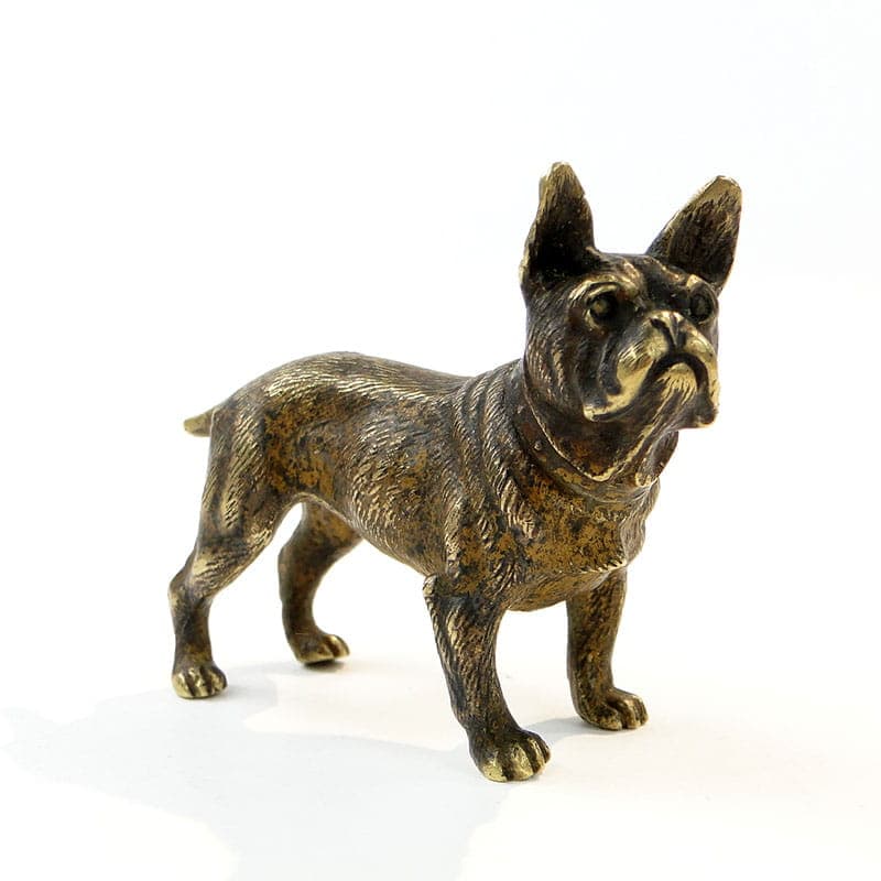 Figura buldoga, miniatura z brązu, Austria ok 1900. - 175586
