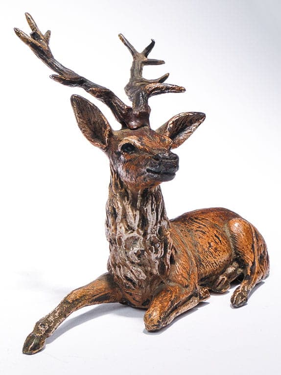 Figura jelenia, polichromowana, Austria 1900 - 175881