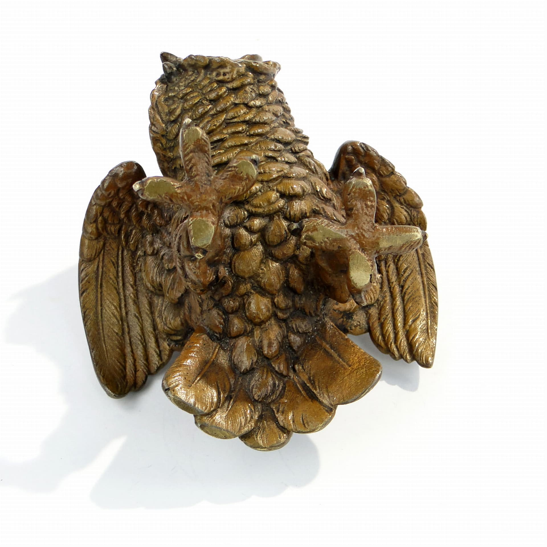 Figura sowy, miniaturowy brąz wiedeński ok 1900 r - 175889