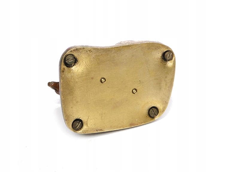 Przycisk z jamnikiem, brąz wiedeński XIX w Bergman - 175928