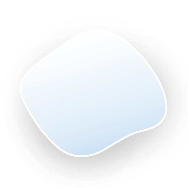 Irregular mirror Contorno III 60x52 cm, white, Baltica - DIMENSION