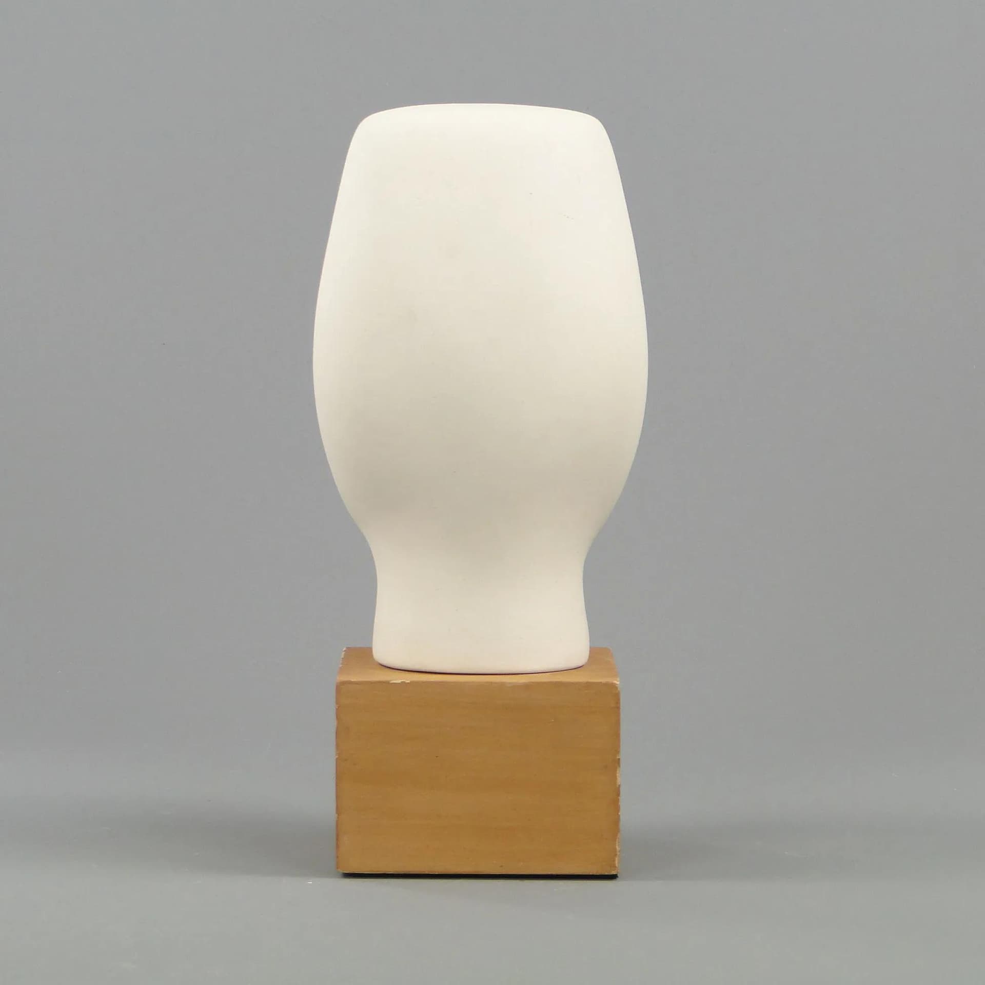 Rzeźba głowa, biała, ceramika, Ikea, Szwecja, lata 80. - 11995