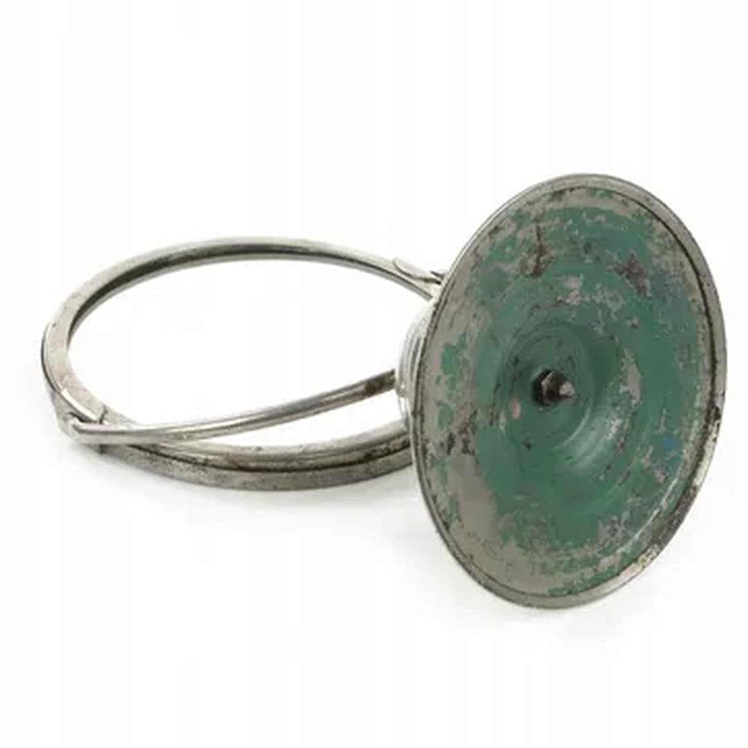 Lustro art deco, mosiądz niklowany, Polska, lata 50. - 176074