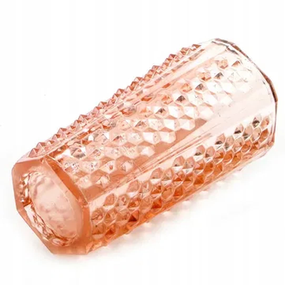 Wazon Ćwieki, modernizm, szkło rozalinowe, Ząbkowice, Polska, lata 70. - 176119