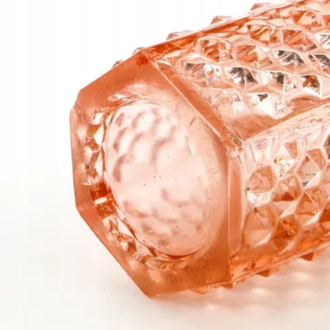 Wazon Ćwieki, modernizm, szkło rozalinowe, Ząbkowice, Polska, lata 70. - 176120