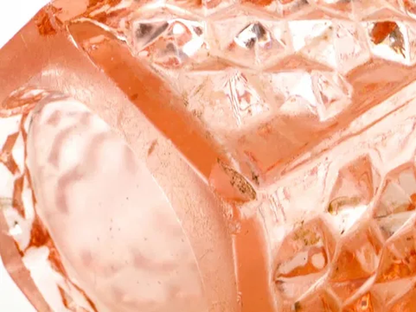 Wazon Ćwieki, modernizm, szkło rozalinowe, Ząbkowice, Polska, lata 70. - 176121