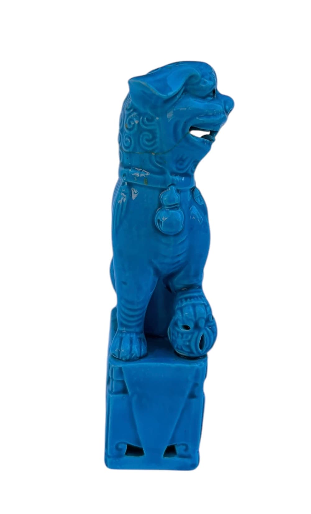 Para figurek psów FOO - Chińskich Lwów, ceramika szkliwiona - 176150