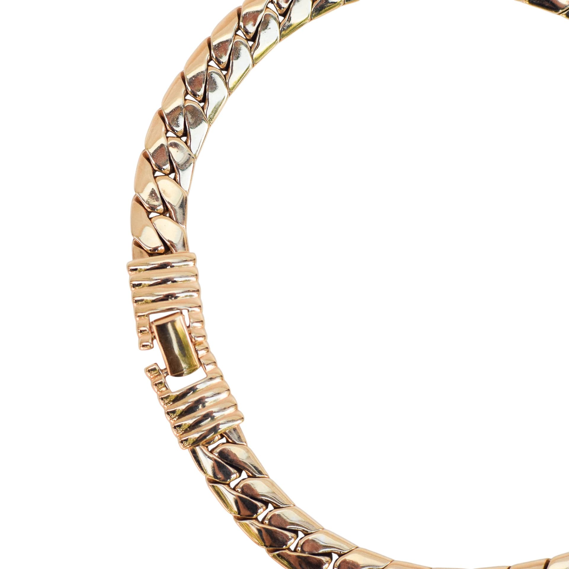 Naszyjnik vintage z emalią i kryształkami - 176198