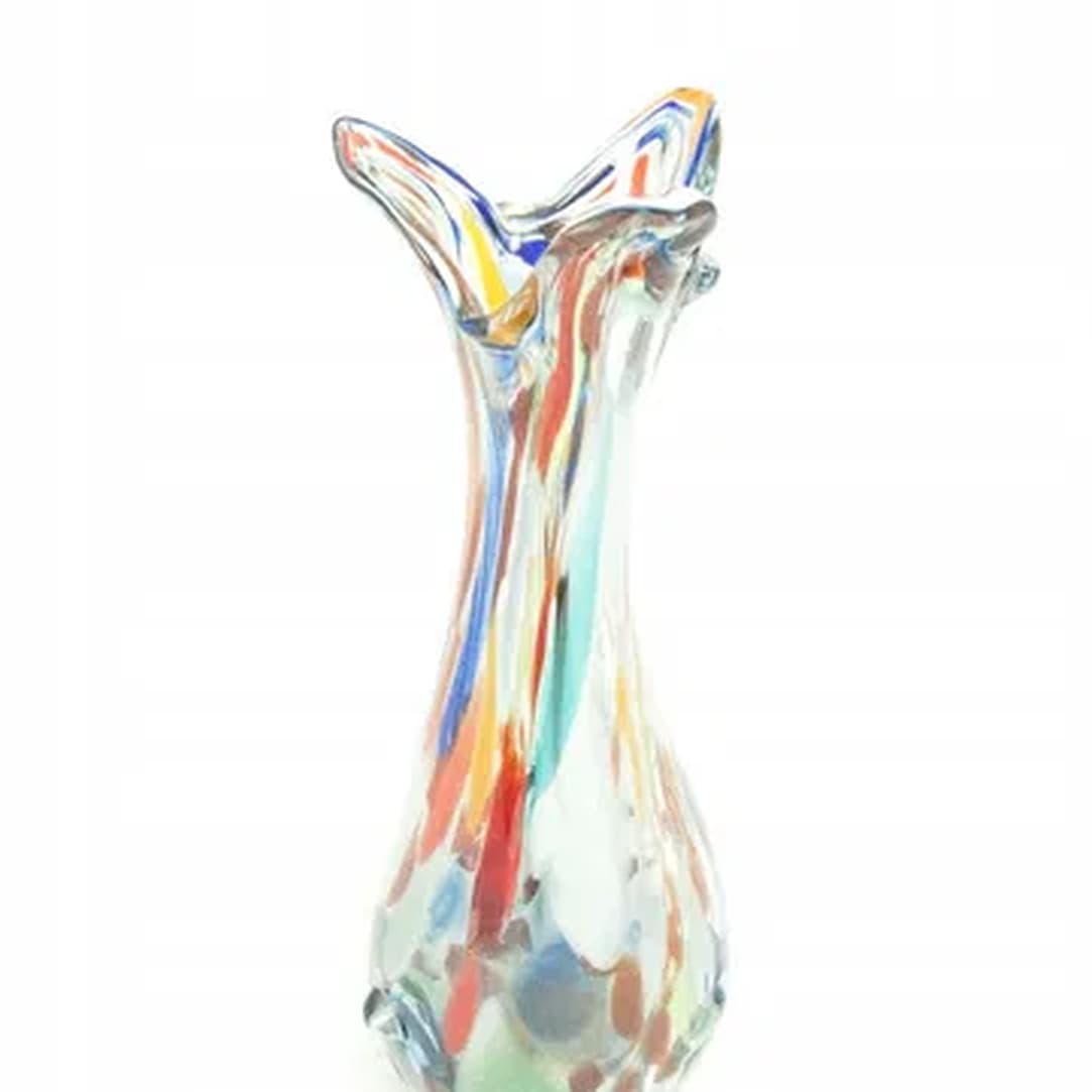 Wazon sękacz, mid-century modern, szkło multikolor, Huta Krosno, Polska, lata 70. - 176213