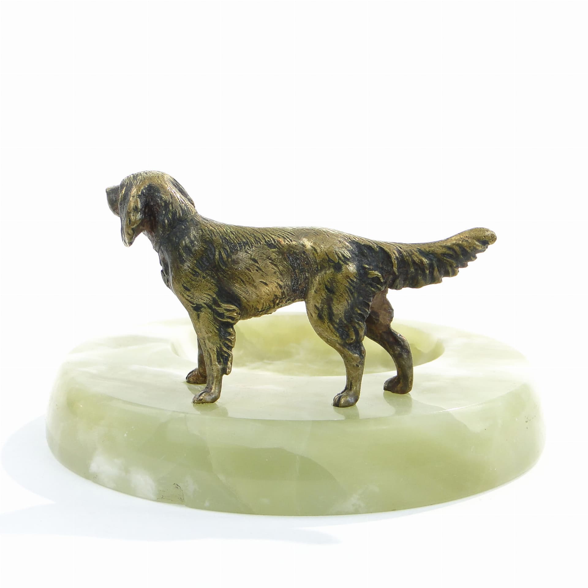 Wizytownik, Art Nouveau, onyks turkusowy, brąz, Austria, początek XX w. - 176535