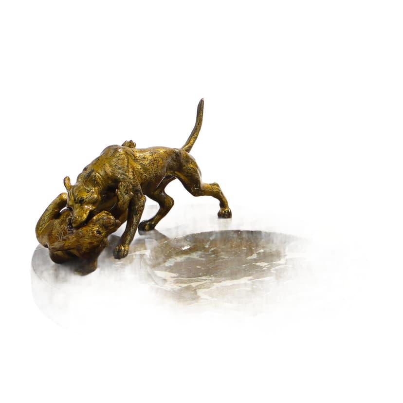 Wizytownik secesyjny, marmur brązowy, Austria, początek XX w.