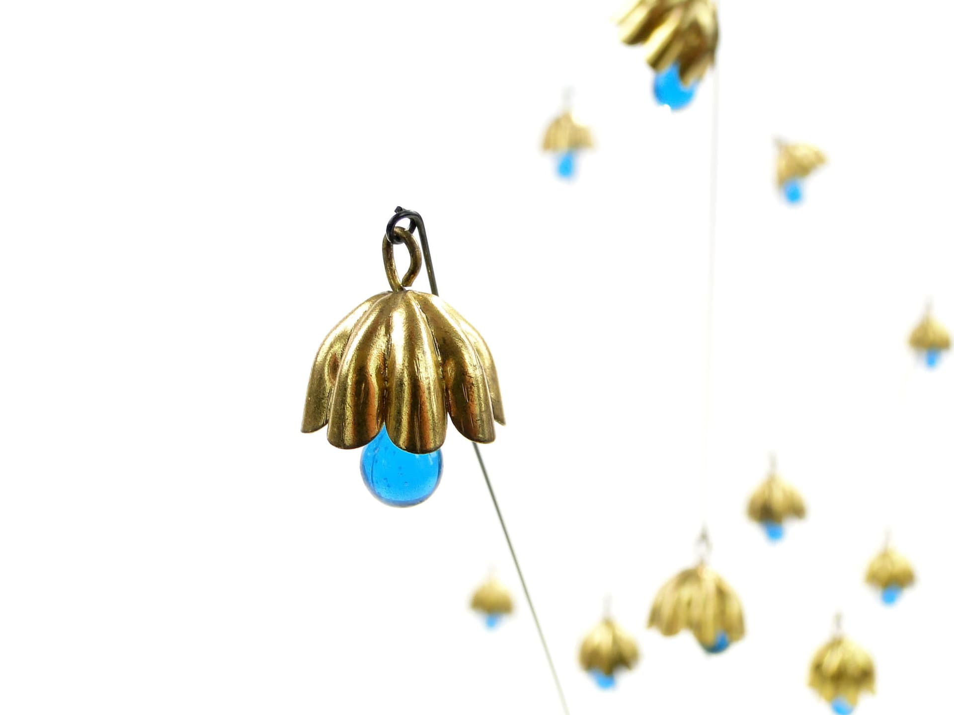 Kinetic sculpture, Multicolor, steel brass glass, Czech Republic, 1960s. - 176712