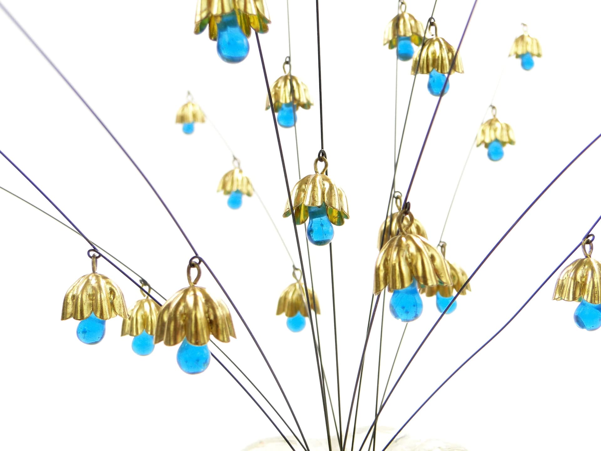 Kinetic sculpture, Multicolor, steel brass glass, Czech Republic, 1960s. - 176707