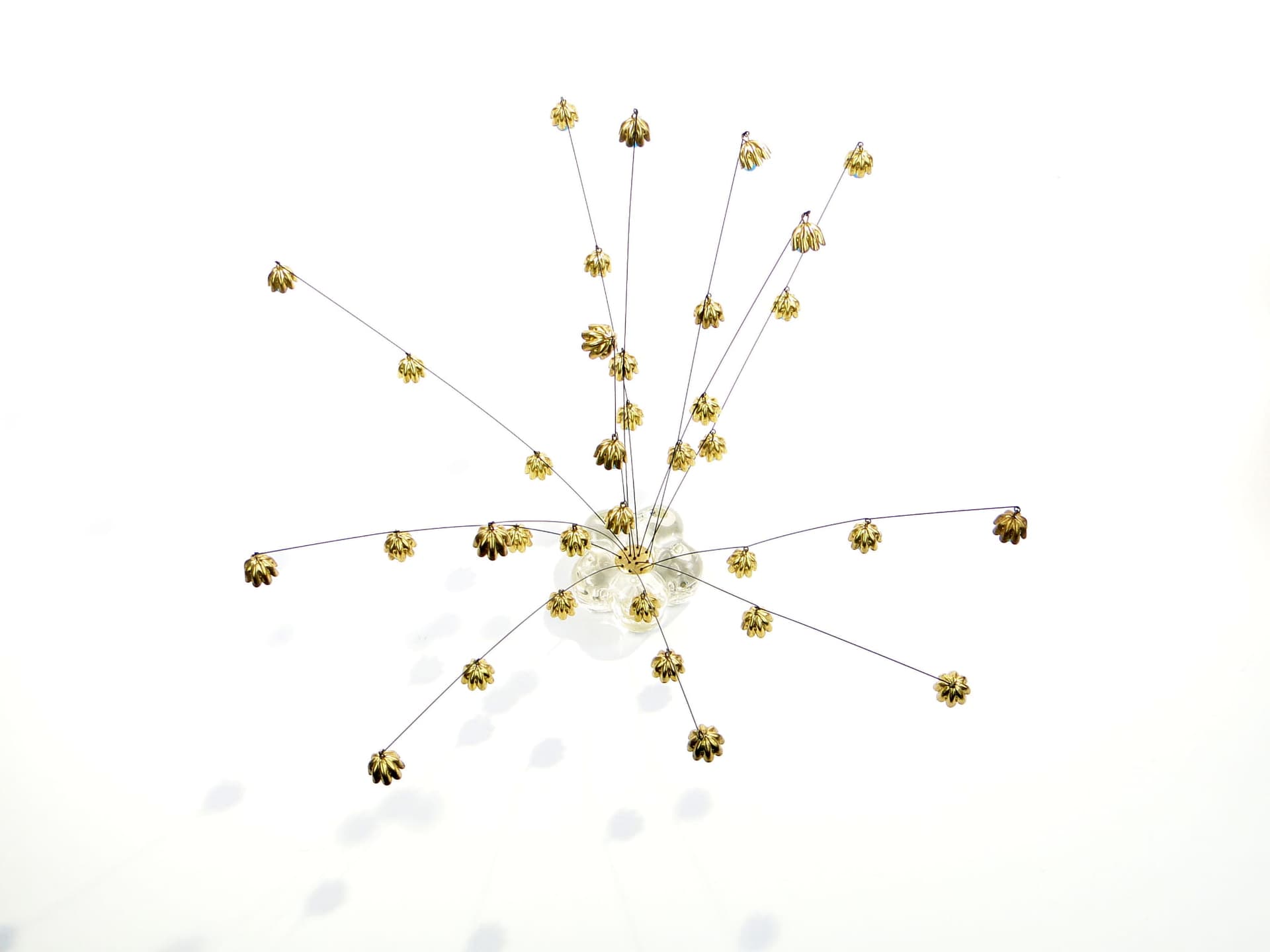 Kinetic sculpture, Multicolor, steel brass glass, Czech Republic, 1960s. - 176709