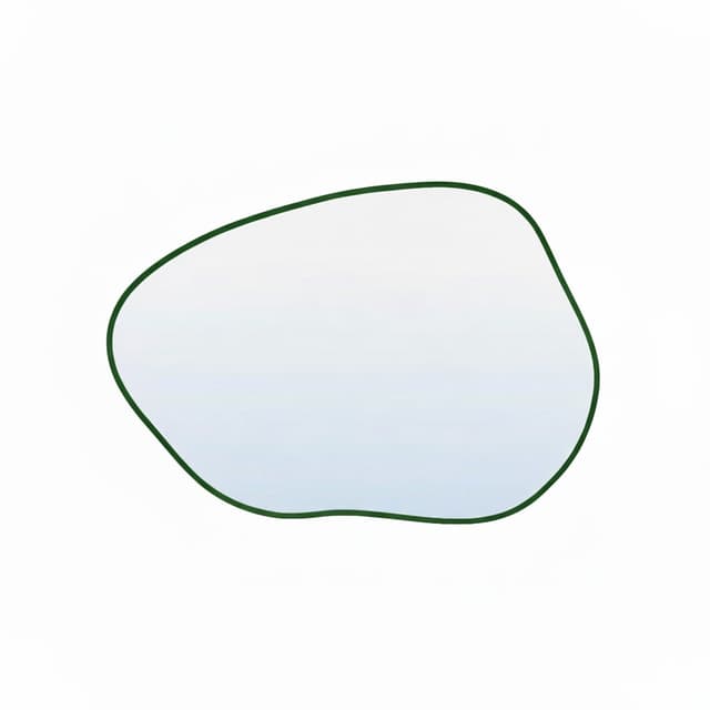 Colors Stain I Mirror 50x36 cm, green, Baltica - DIMENSION