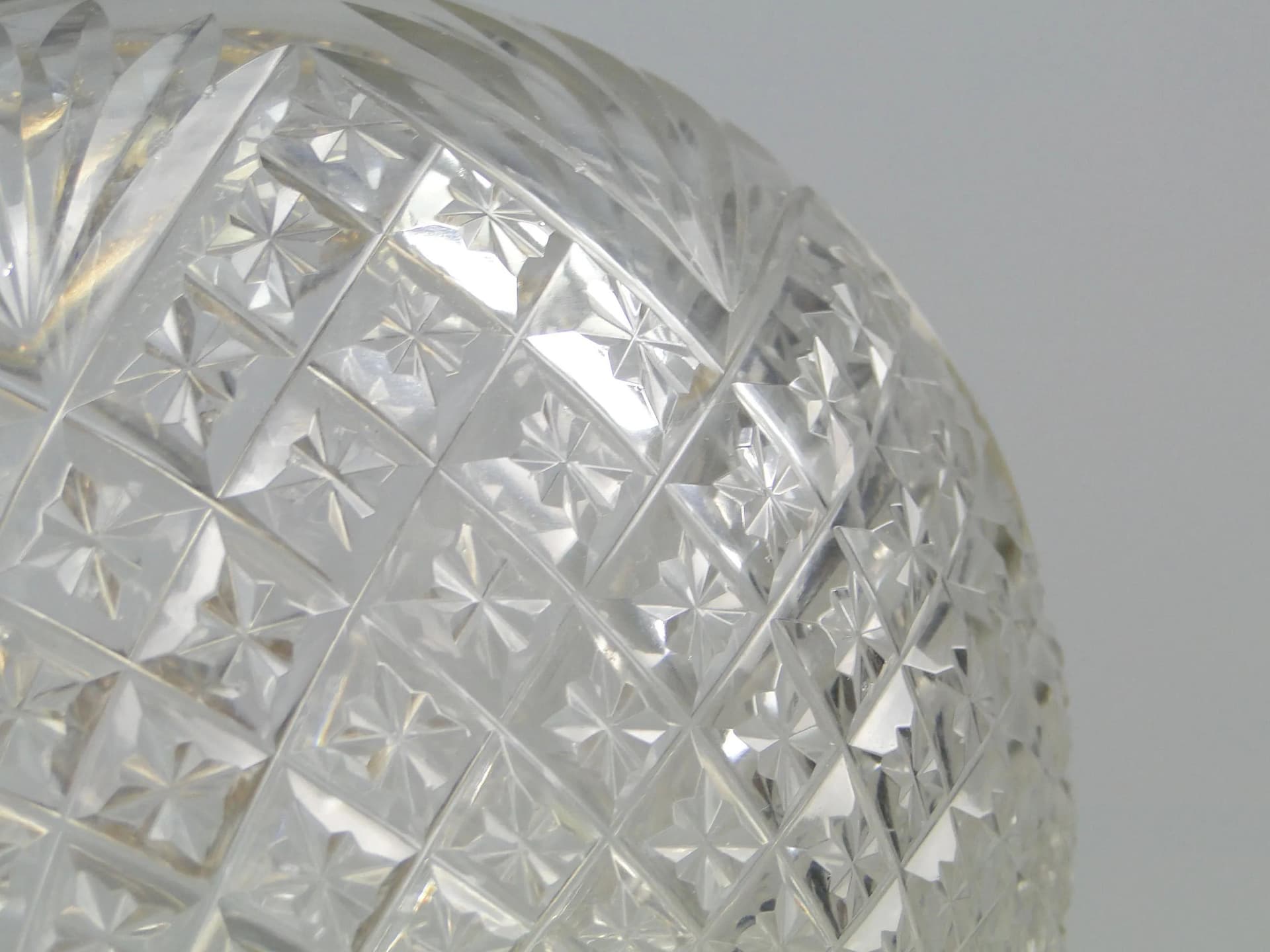 Vase Art Nouveau, transparent crystal, brass, Austria, early 20th c. - 12251