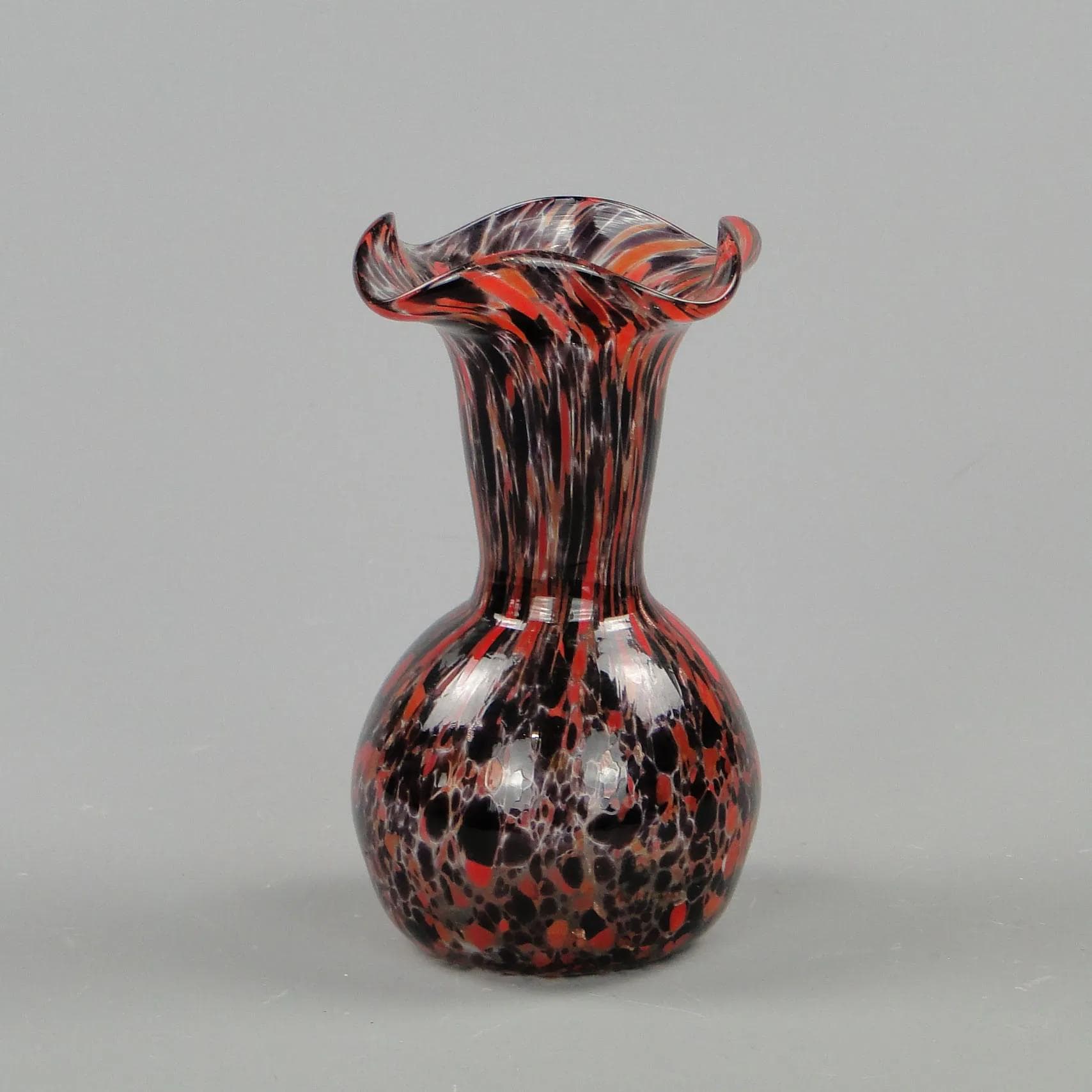 Wazon Murano, szkło mozaikowe multikolor, Włochy, lata 60. - 12155