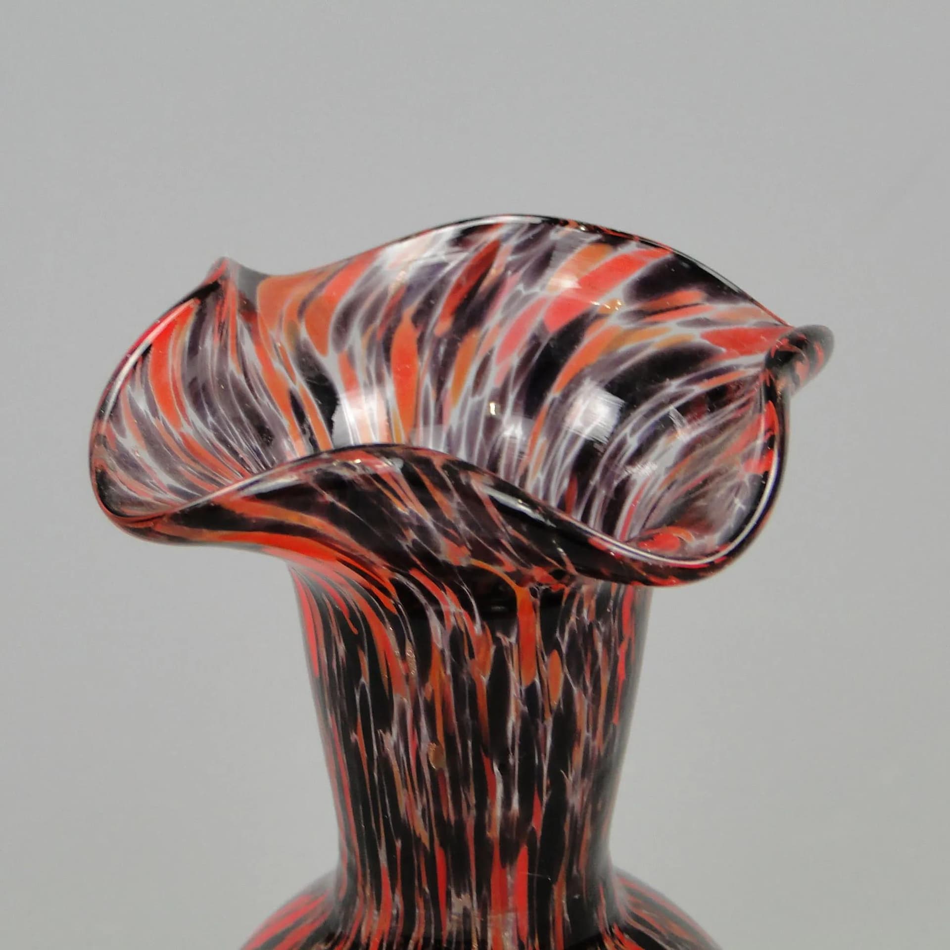 Wazon Murano, szkło mozaikowe multikolor, Włochy, lata 60. - 12159