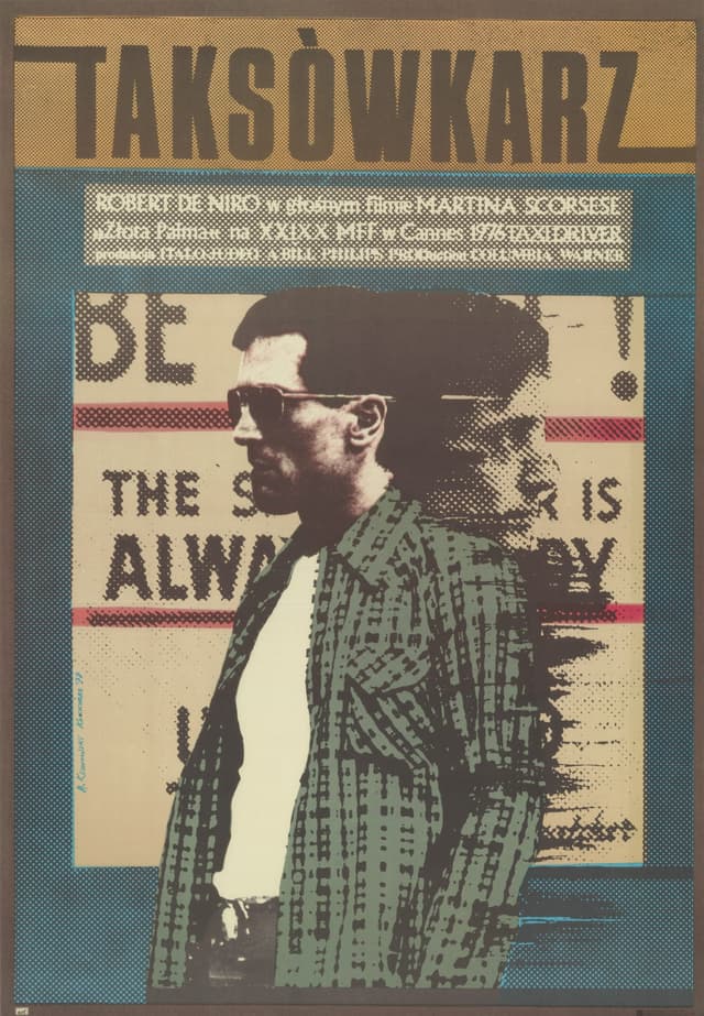 Movie poster Taksówkarz 97x67 cm, by A. Klimowski, Polska Szkoła Plakatu - DIMENSION