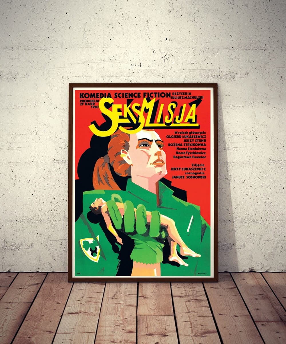 Plakat filmowy Seksmisja 95x67,5 cm, aut. C. Kościelniak, Polska Szkoła Plakatu - 177505