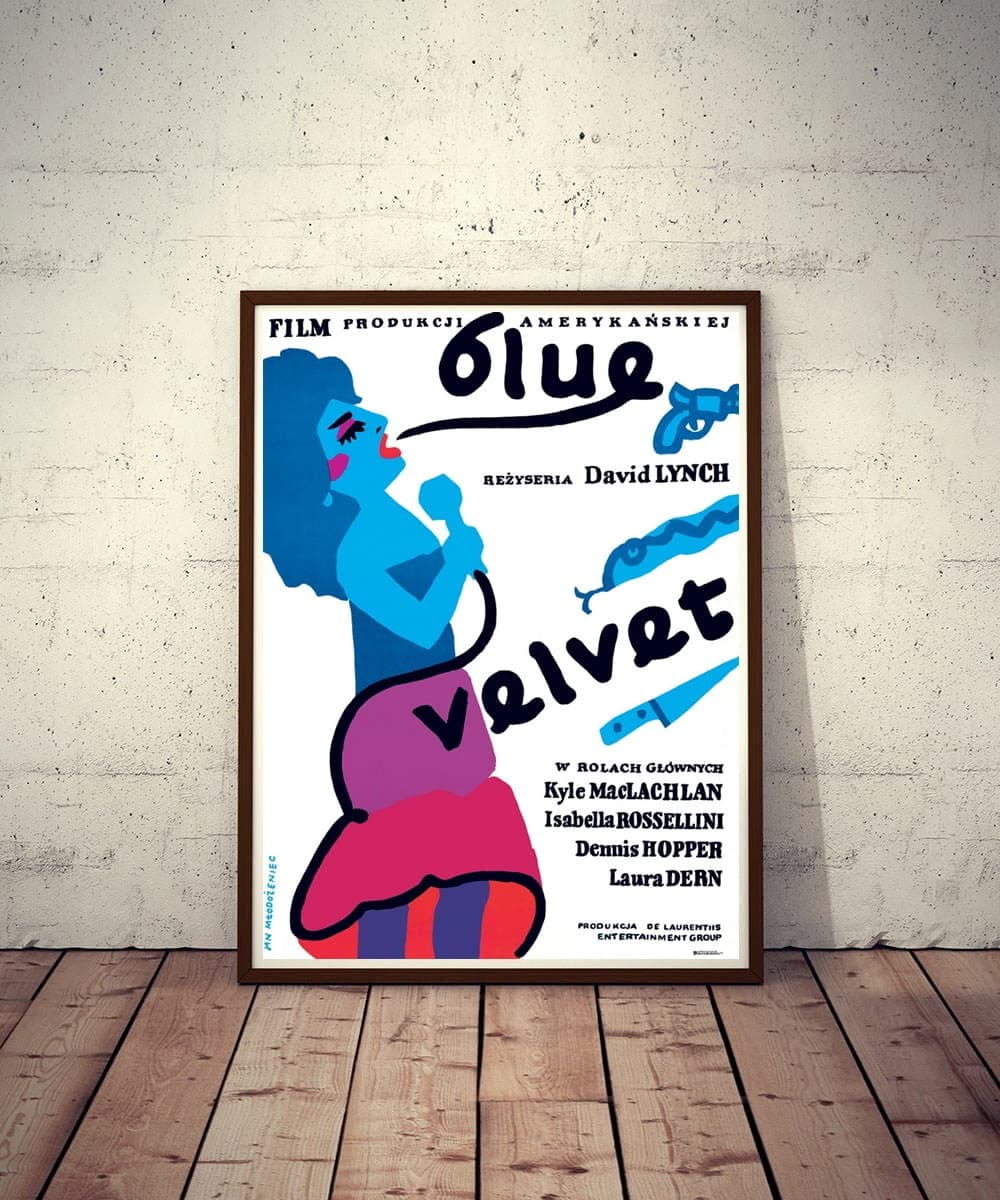 Plakat filmowy Blue Velvet 97,7x67,9 cm, aut. J. Młodożeniec, Polska Szkoła Plakatu - 177503