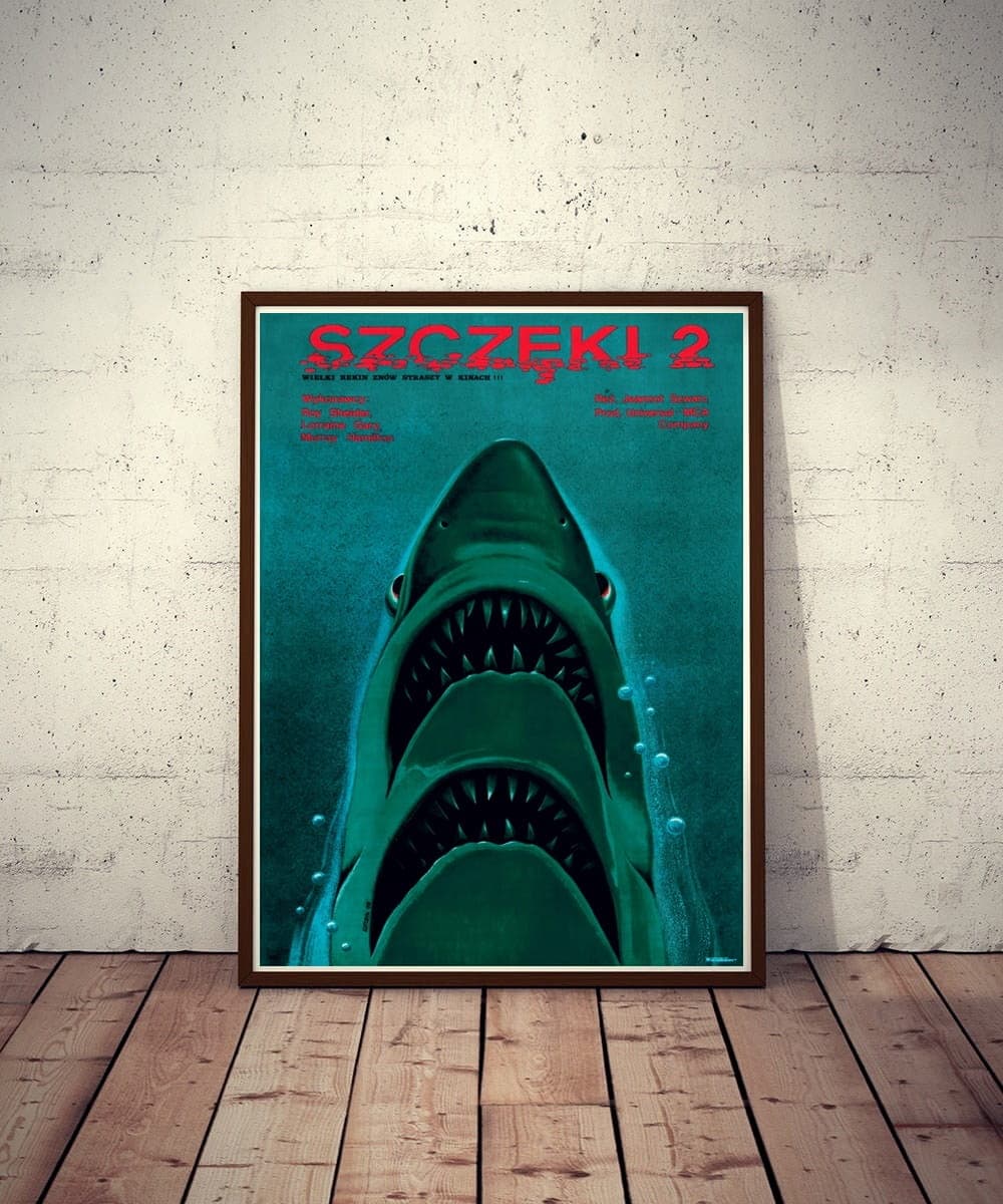 Film poster Jaws 2 97x67.4 cm, by E. Lutczyn, Polska Szkoła Plakatu - 177501