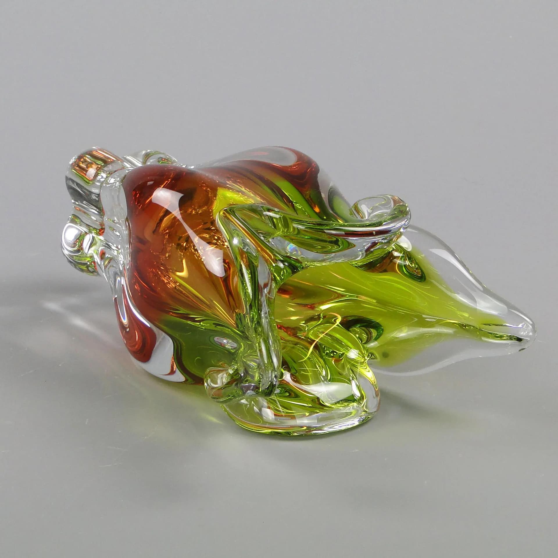 Vase, multicolor glass, by J. Hospodka, Czech Republic, 1960s. - 12271