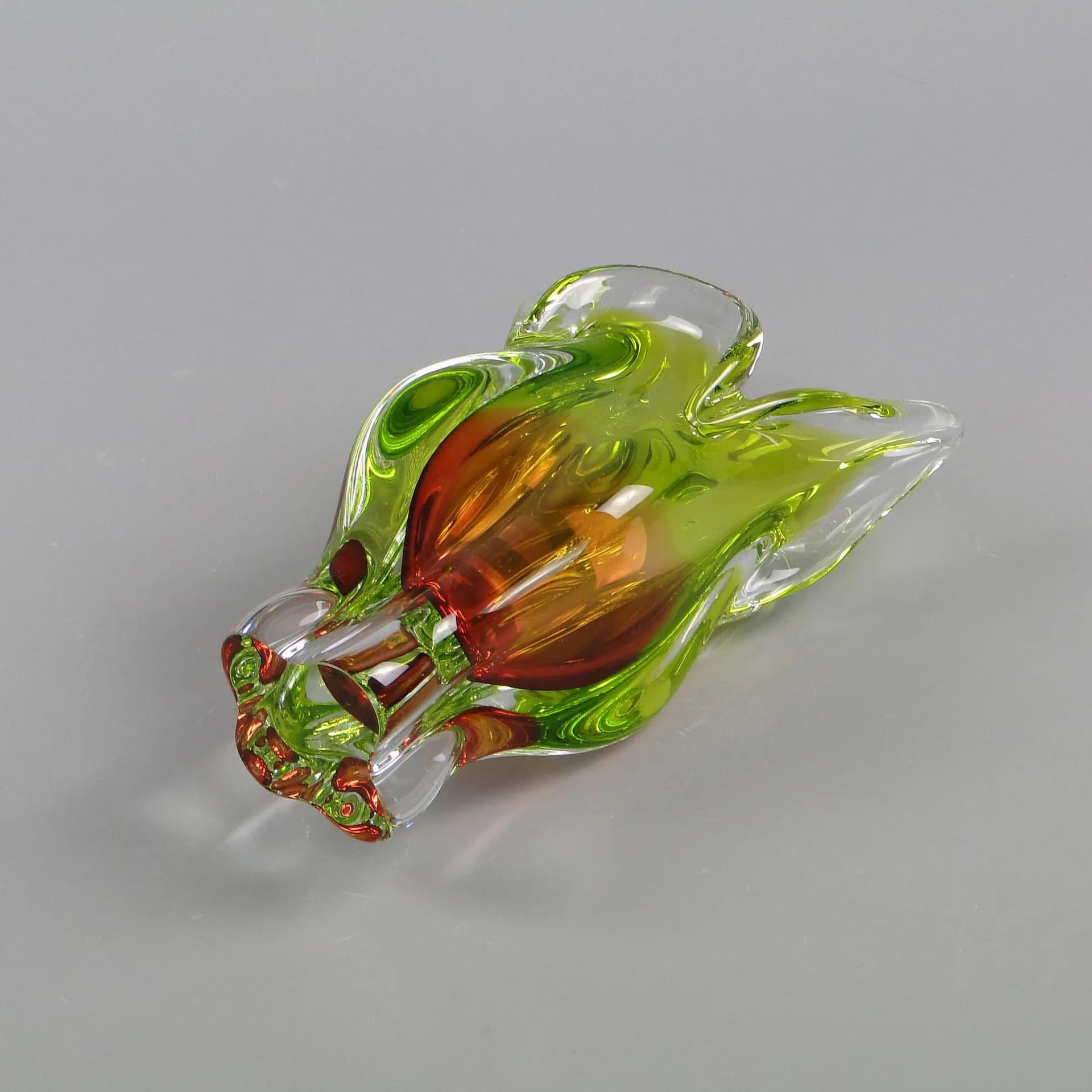 Vase, multicolor glass, by J. Hospodka, Czech Republic, 1960s. - 12269