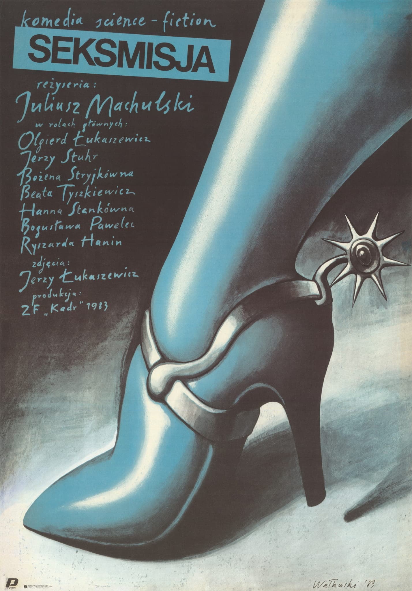 Movie poster Seksmisja 97.3x67.7 cm, by W. Wałkuski, Polska Szkoła Plakatu