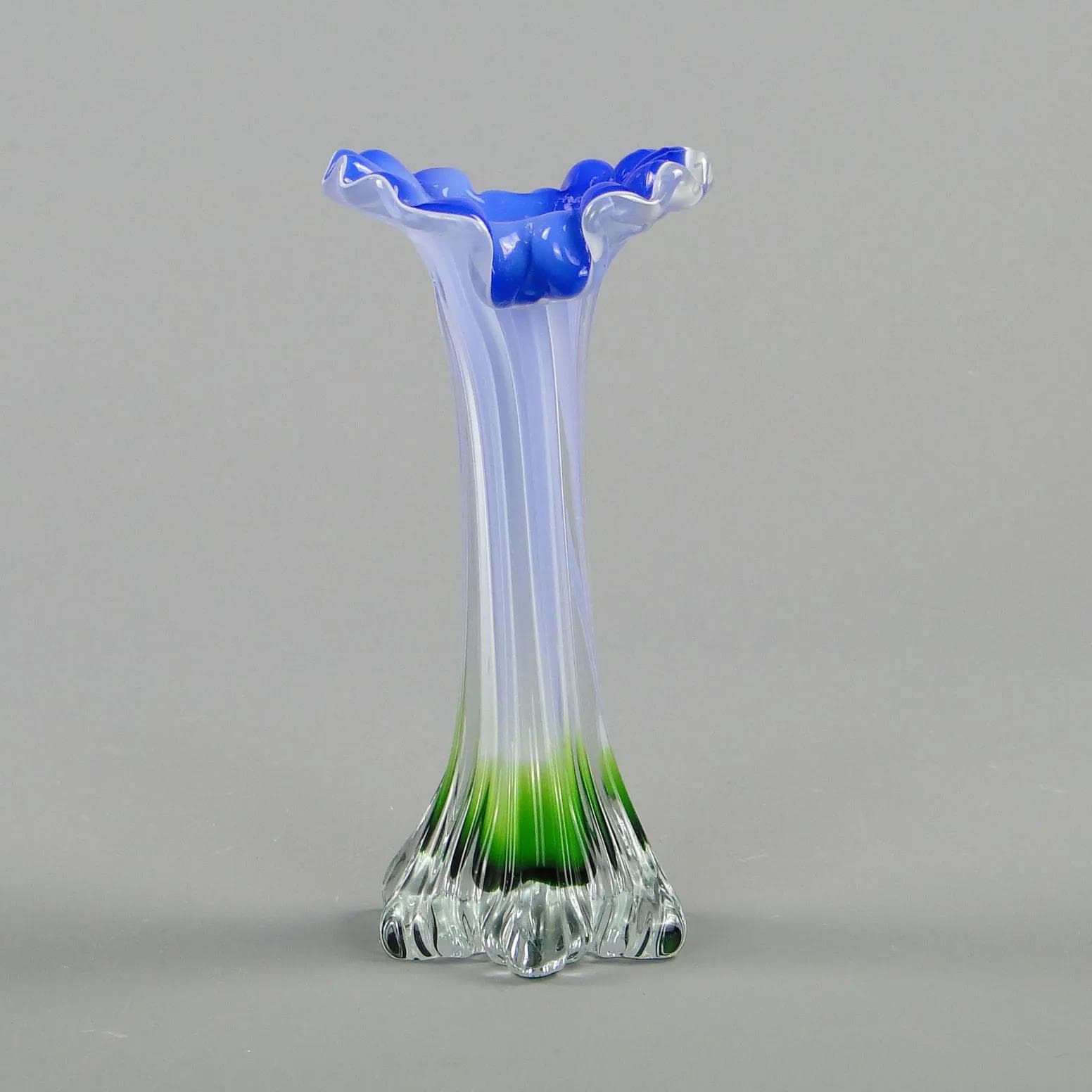 Vase Kalia, multicolored glass, Italy, 1970s - 12459