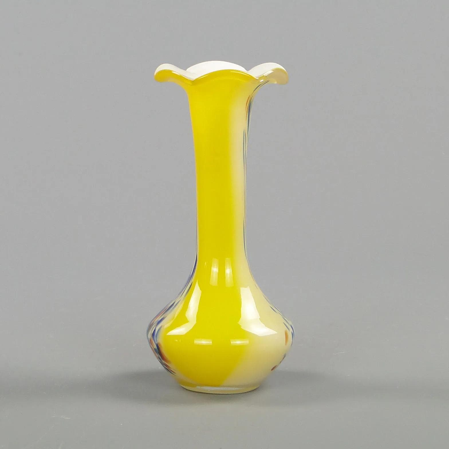 Vase Kalia, multicolor glass, Italy, 1970s. - 12452