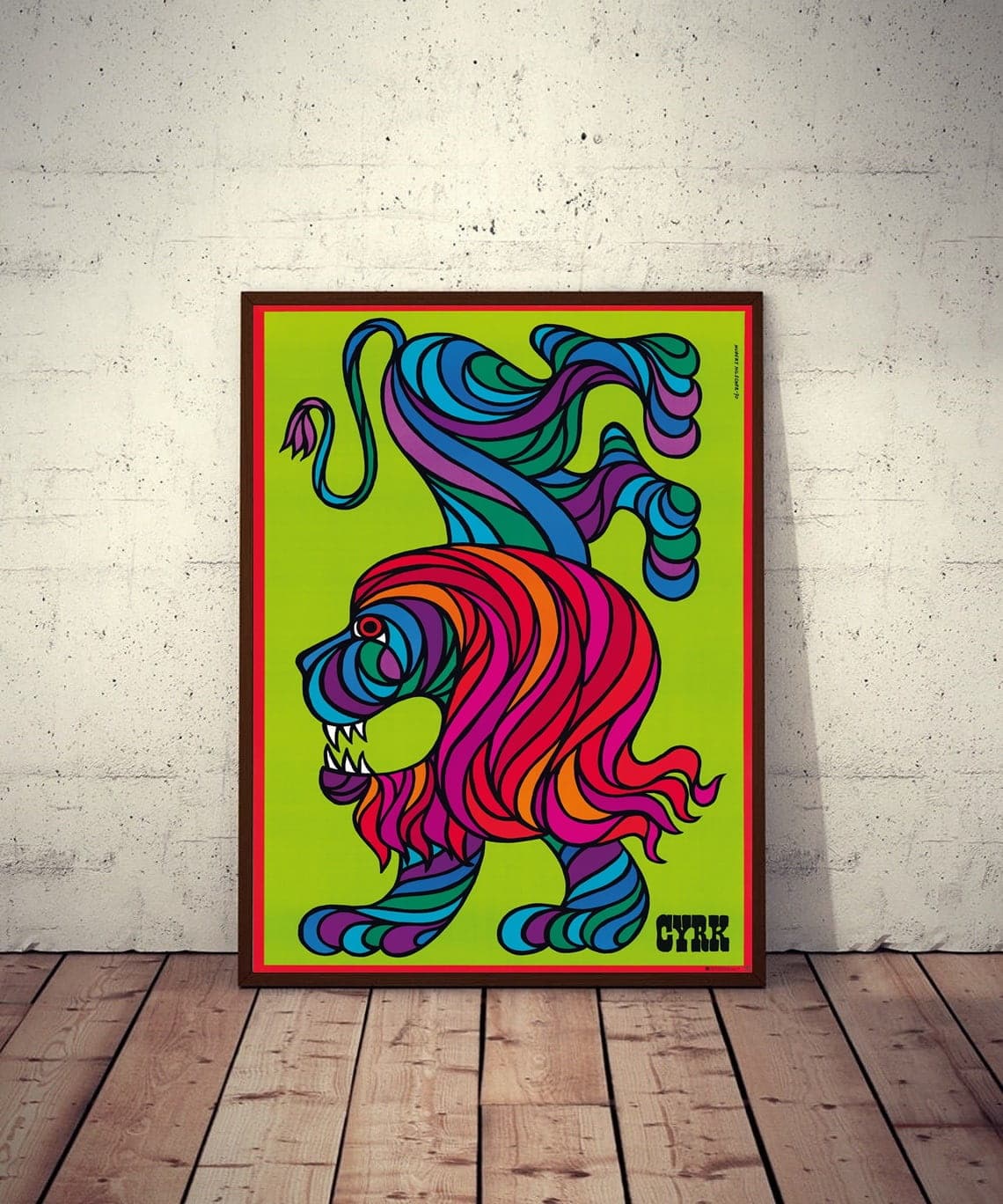 Plakat cyrkowy Cyrk Lew 98,4x67,8 cm, aut. H. Hilscher, Polska Szkoła Plakatu - 177417