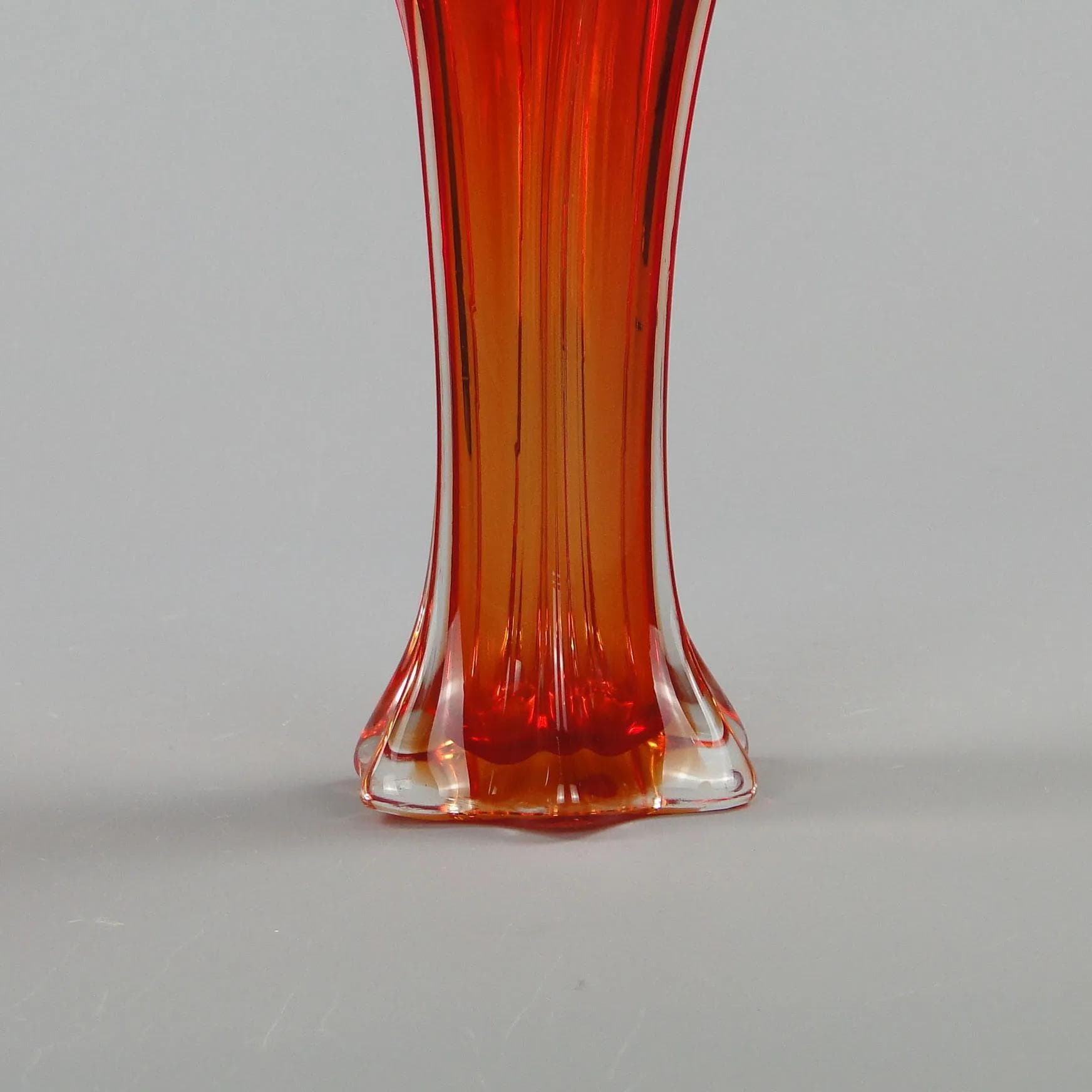 Vase Mandruzatto, multicolor, crystal, by F. Poli, Italy, 1950s. - 12443