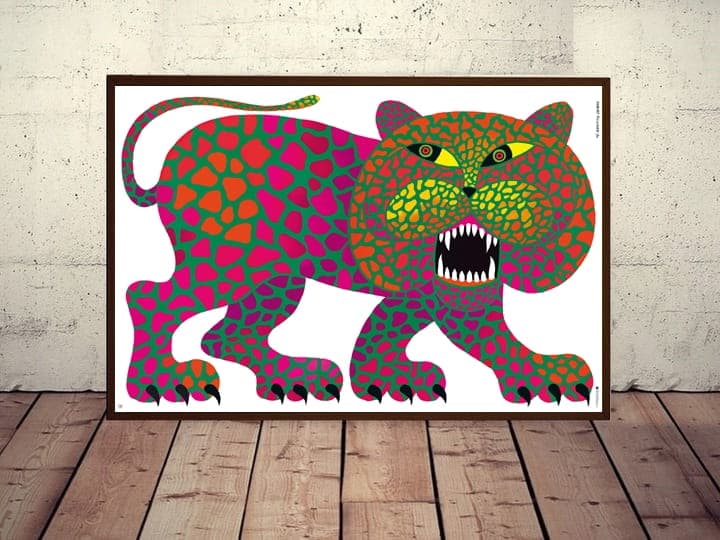 Poster Lampart 98.7x69.1 cm, by H. Hilscher, Polska Szkoła Plakatu - 177399