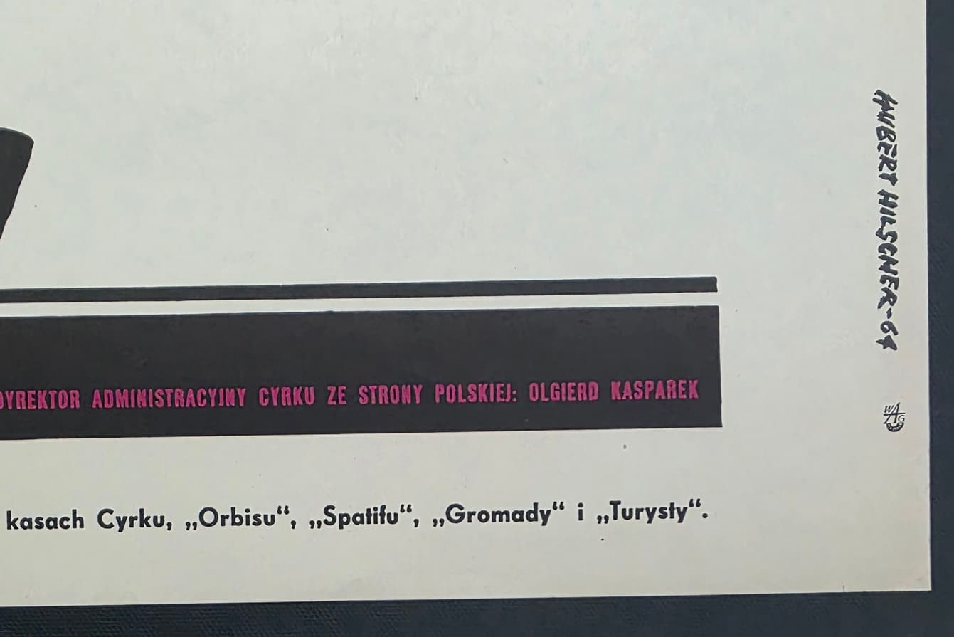 Cyrk chiński (Oryginalny plakat cyrkowy), aut. T. Jodłowski, 1964 - 177542