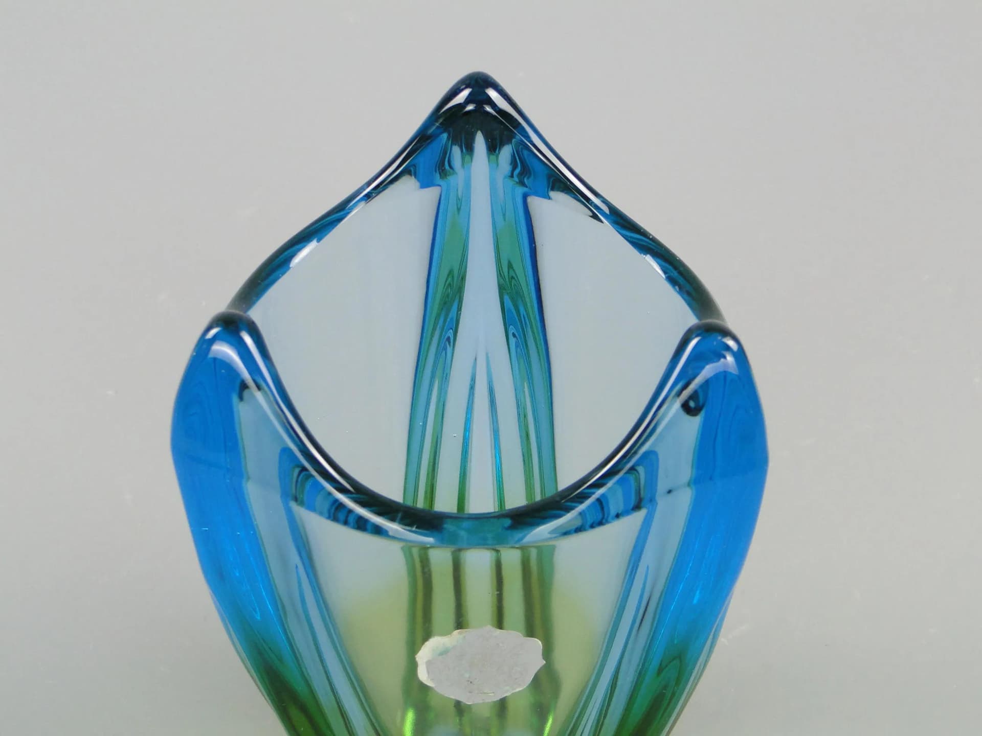 Wazon, szkło wielobarwne, Mstišov Nový Bor, Czechosłowacja, lata 60. - 12436