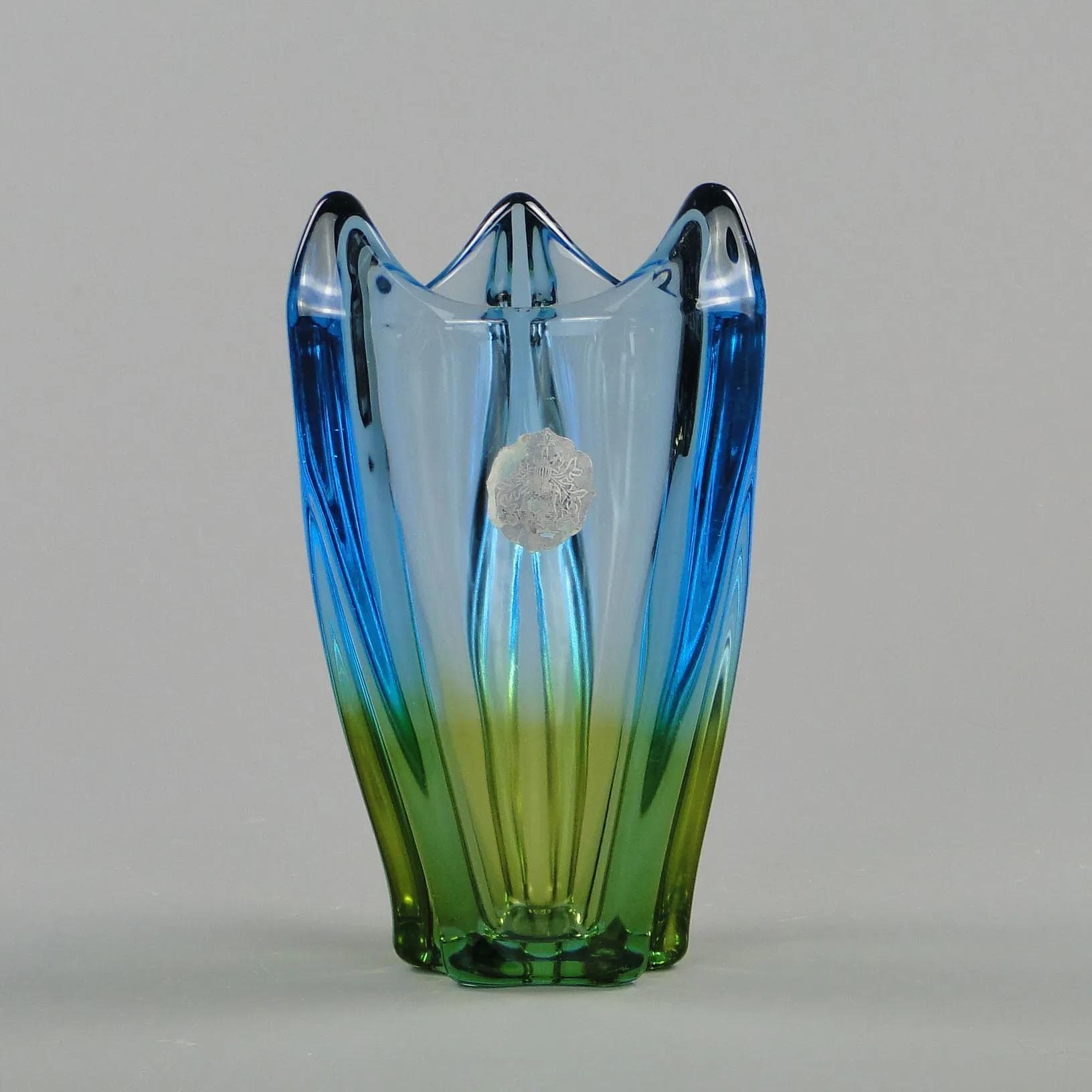 Wazon, szkło wielobarwne, Mstišov Nový Bor, Czechosłowacja, lata 60. - 12433