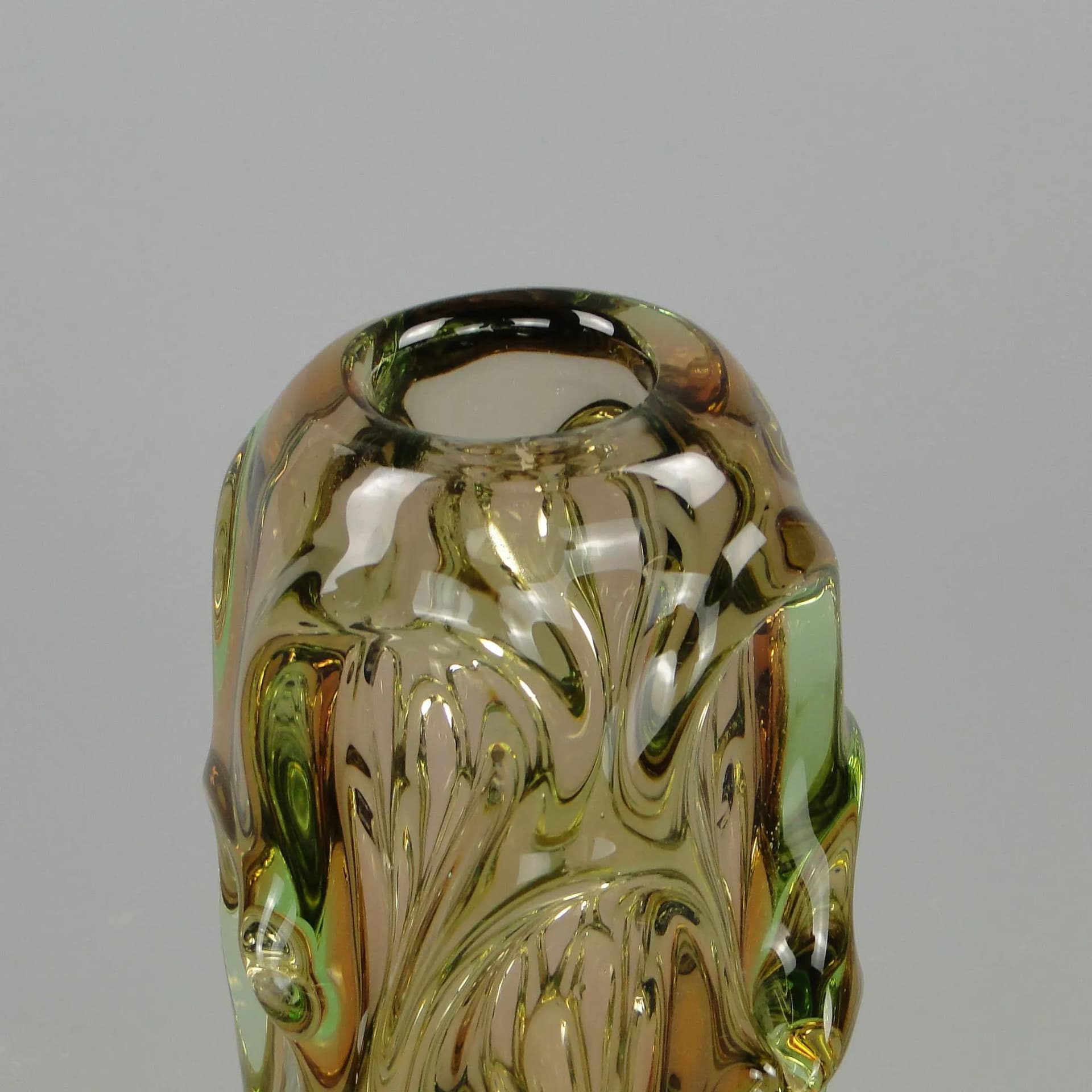 Wazon, szkło wielobarwne, proj. J. Beranek, Skrdlovice, Czechosłowacja, lata 60. - 12427