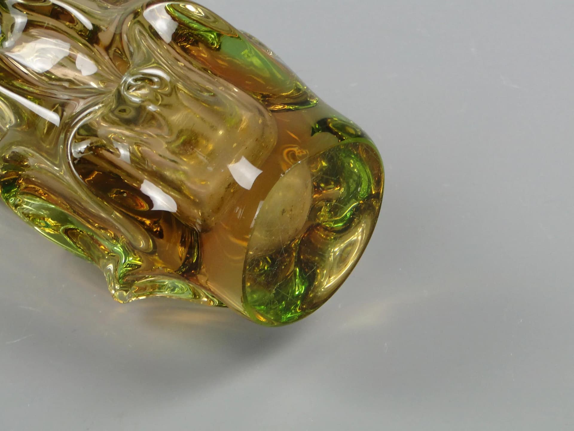 Wazon, szkło wielobarwne, proj. J. Beranek, Skrdlovice, Czechosłowacja, lata 60. - 12431