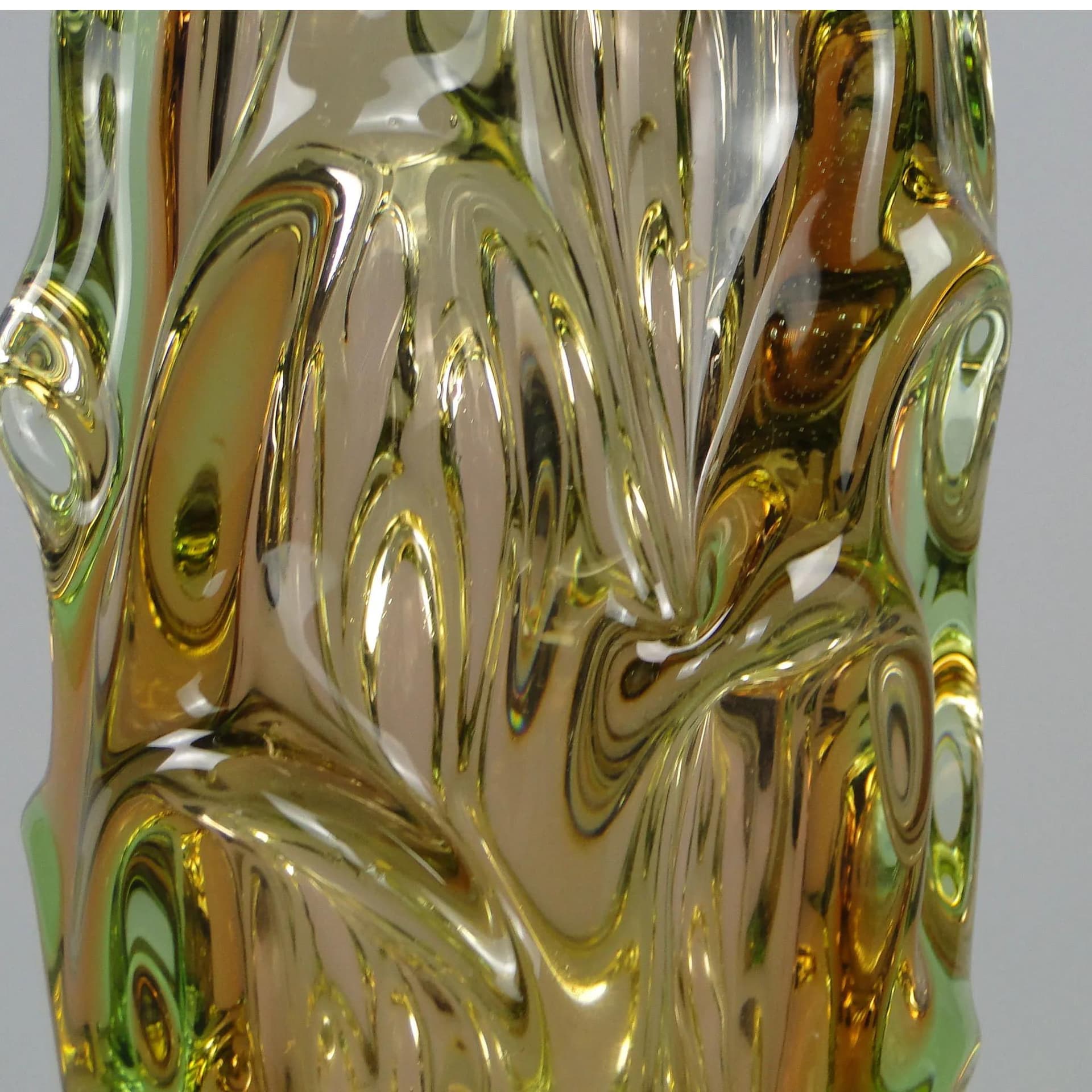 Wazon, szkło wielobarwne, proj. J. Beranek, Skrdlovice, Czechosłowacja, lata 60. - 12428