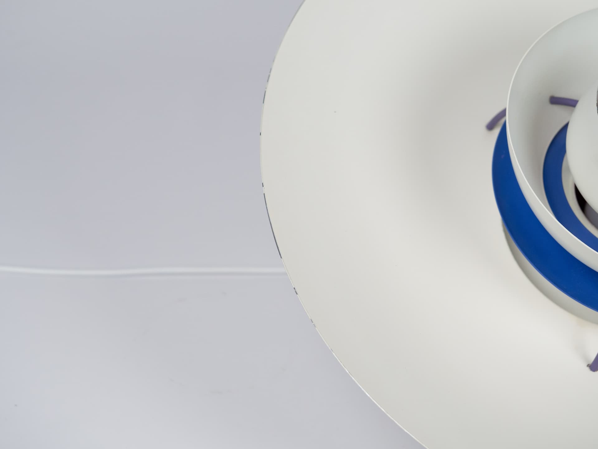 Lampa wisząca PH 5, niebieski, metal, proj. P. Henningsen, Louis Poulsen, Dania, lata 90. - 177647