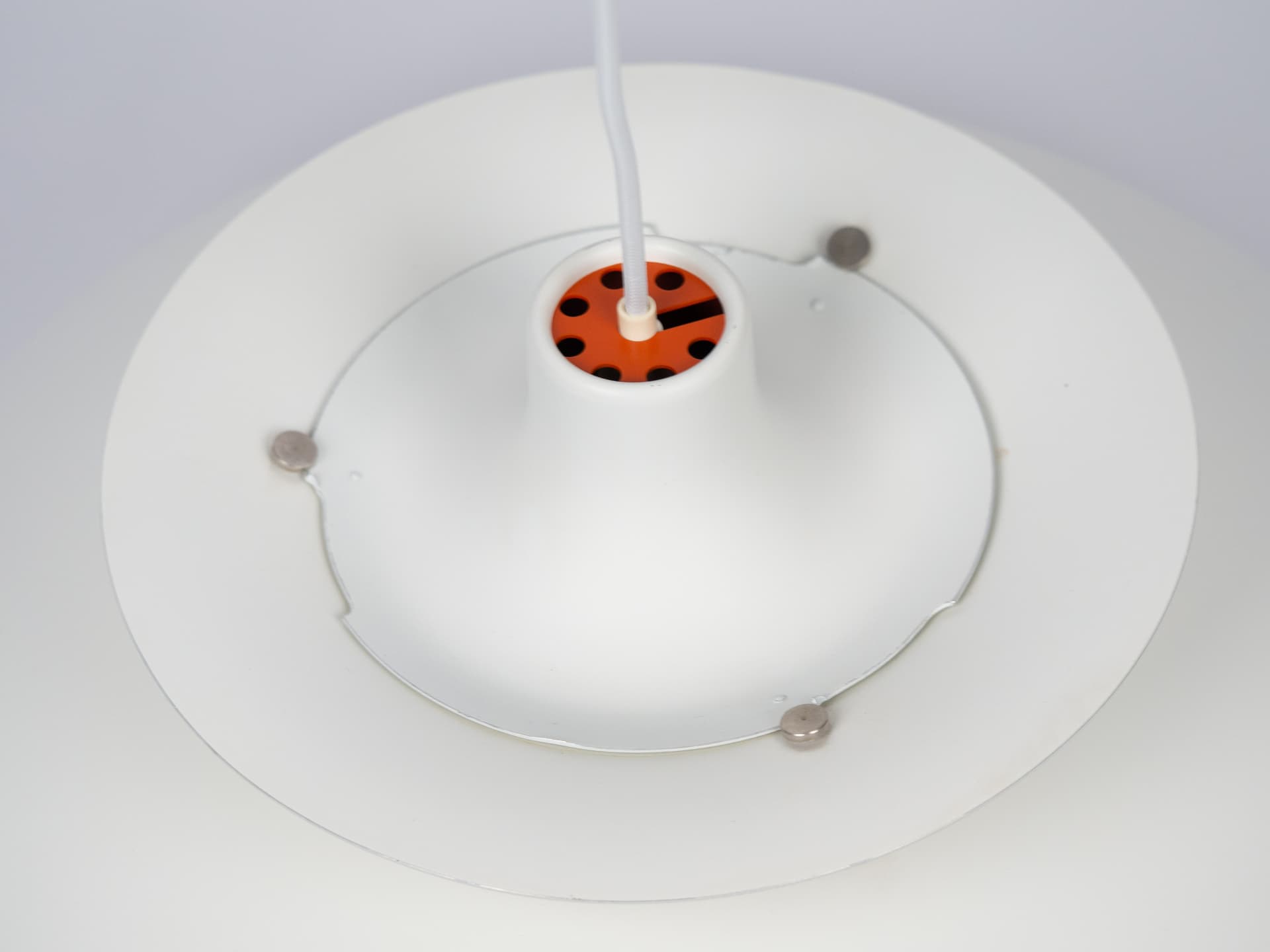 Lampa wisząca PH 5, niebieski, metal, proj. P. Henningsen, Louis Poulsen, Dania, lata 90. - 177645