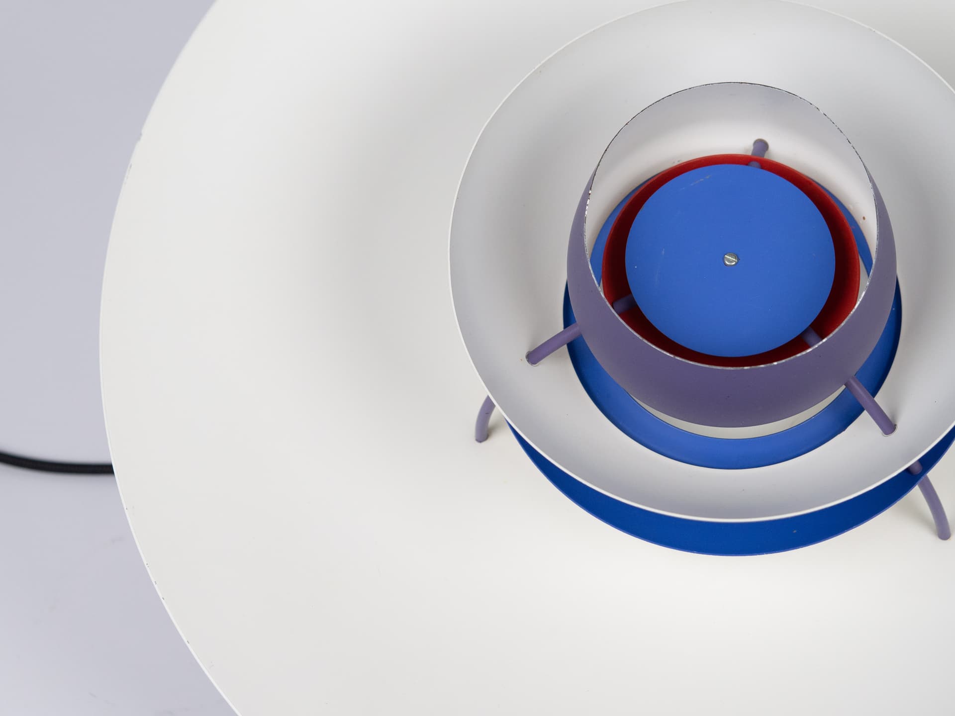 Lampa wisząca PH 5, fioletowy, metal, proj. P. Henningsen, Louis Poulsen, Dania, lata 90. - 177669