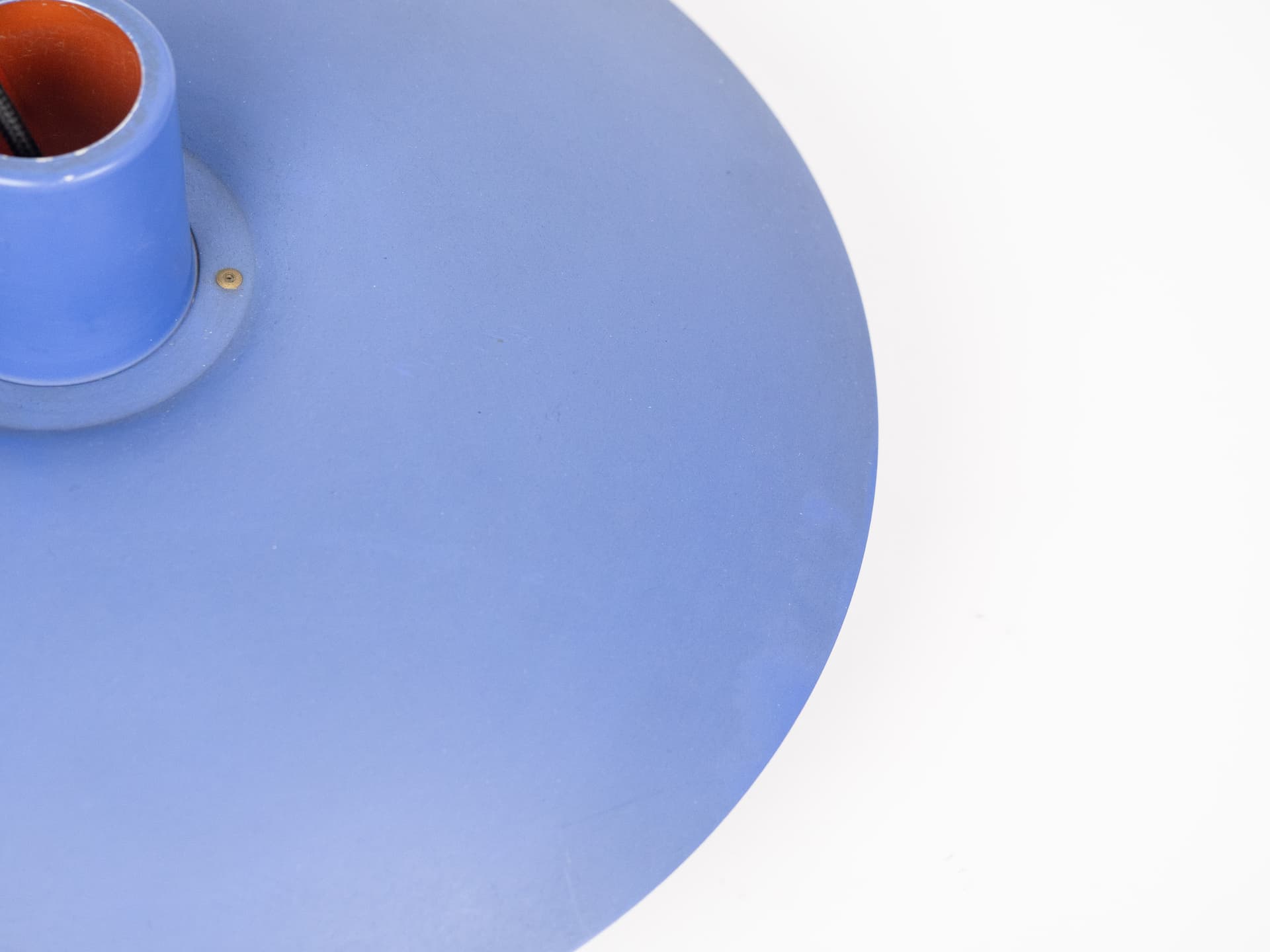 Lampa wisząca PH 4/3, niebieska, metal, proj. P. Henningsen, Louis Poulsen, Dania, lata 80. - 177736